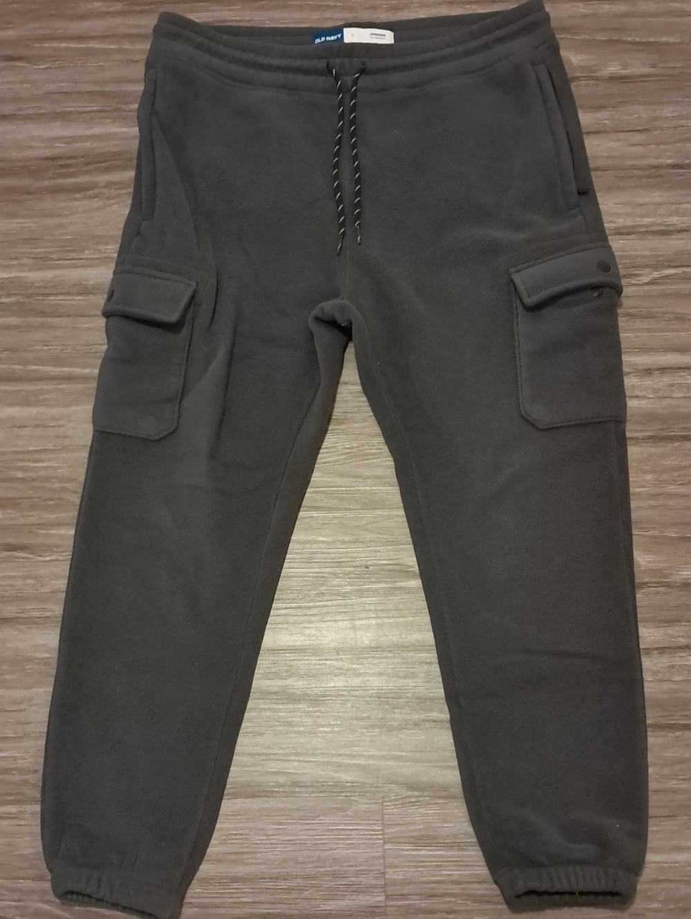 Old Navy Cargo Zip Pocket Sweatpants /Joggers Gray Men's Size  Large